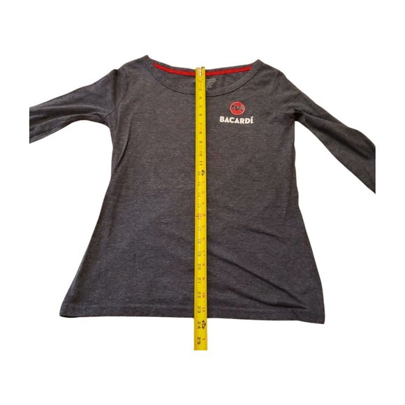 Bacardí Rum Logo 3/4 Sleeve Henley Top Women’s M - Picture 10 of 11
